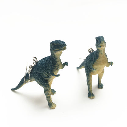 Children's Handicraft Funny Dinosaur Cool Earth Disco Earrings