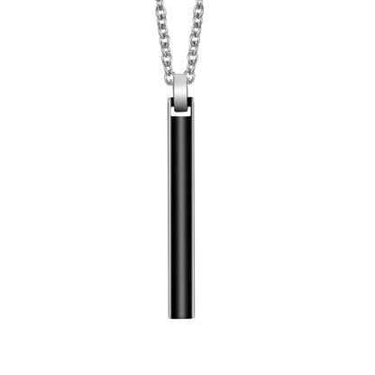 Women's & Men's Titanium Steel Concave Electric Stylish Clothing Necklaces