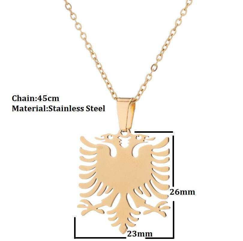 Women's Accessories Stainless Steel Albanian Eagle For Necklaces