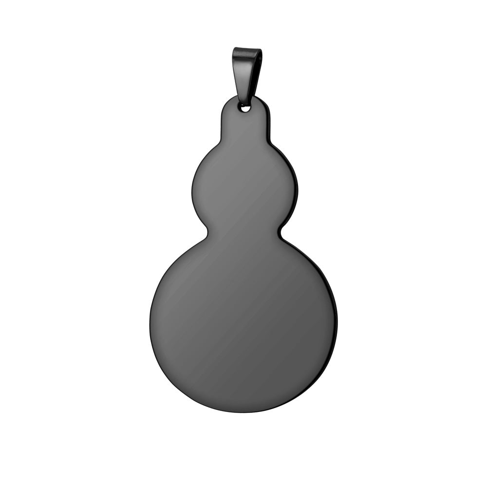 Gold Sier Black Stainless Steel Dog Tag Metal Pendants