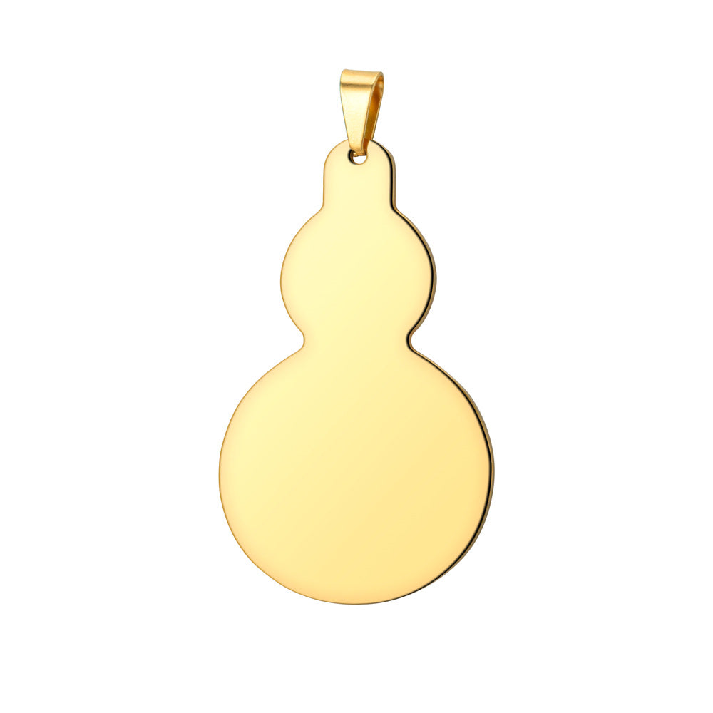 Gold Sier Black Stainless Steel Dog Tag Metal Pendants