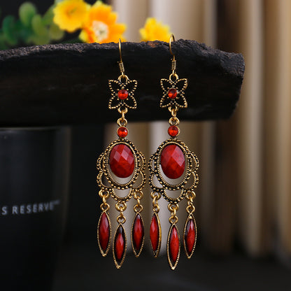 Your Ethnic Style Pattern Jeweled Clothing Earrings