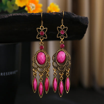 Your Ethnic Style Pattern Jeweled Clothing Earrings