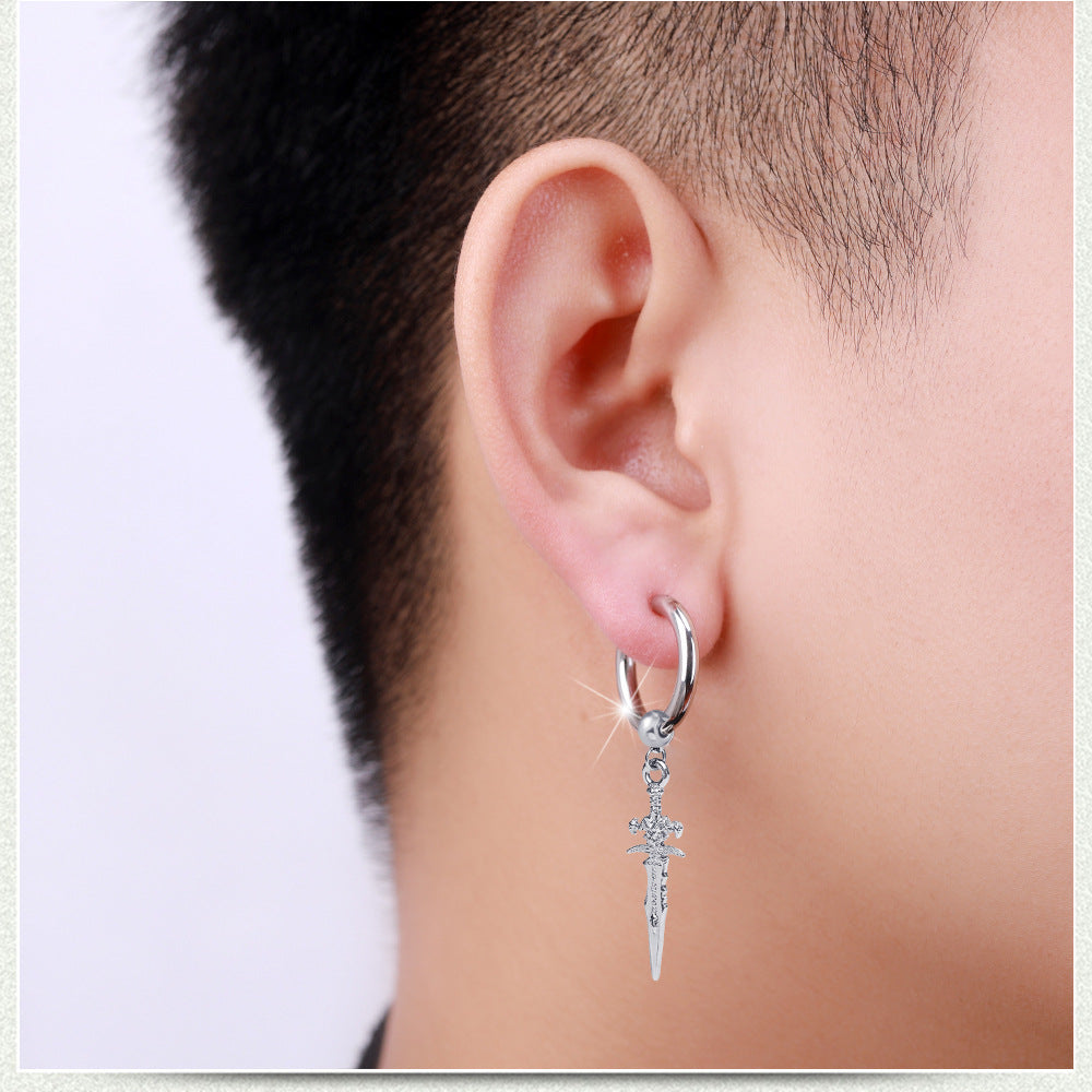 Men's Punk Arrow Personalized Hip Hop Street Earrings