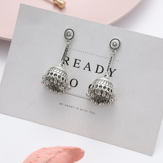 National Fashion Tassel Alloy Bell Bohemian Earrings