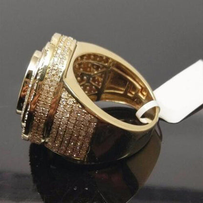 Women's & Men's Ornament Popular Hip Hop Full Diamond Rings