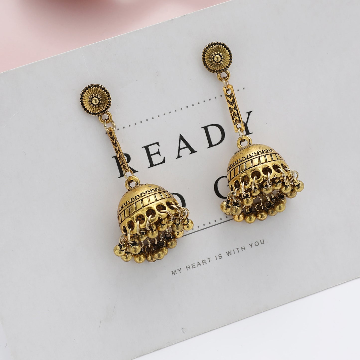 National Fashion Tassel Alloy Bell Bohemian Earrings