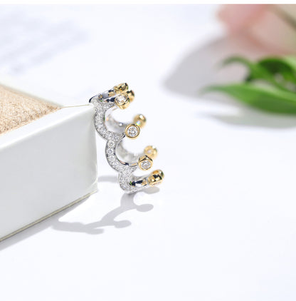 Jewelry Best-selling Gold Plated Crown Female Rings
