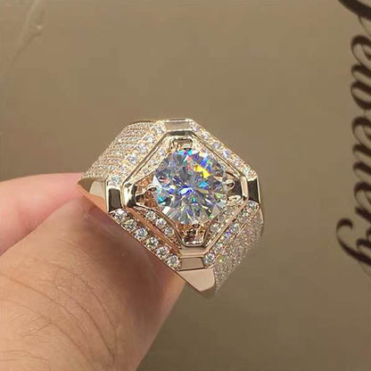 Affordable Luxury Style Diamond Square Creative Rings