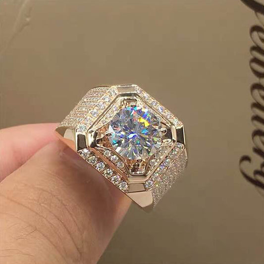 Affordable Luxury Style Diamond Square Creative Rings