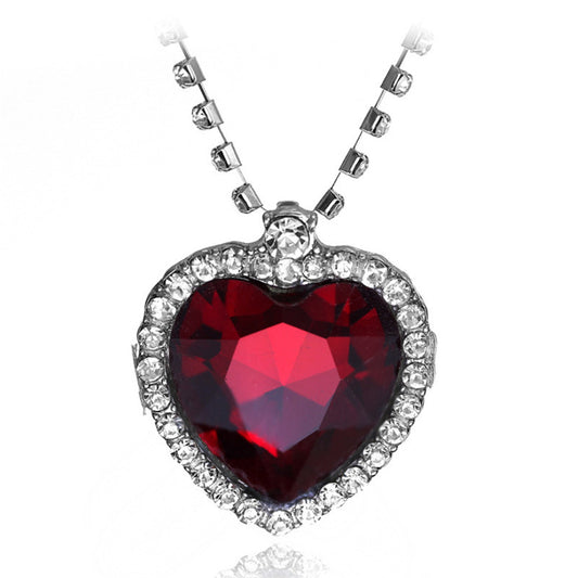 Ornament Diamond Love Titanic Ocean Heart Necklaces