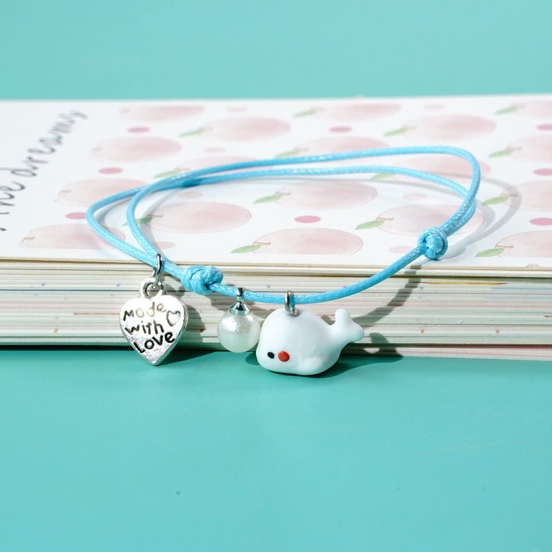 Simple Cartoon Bear Female Personalized Stall Bracelets