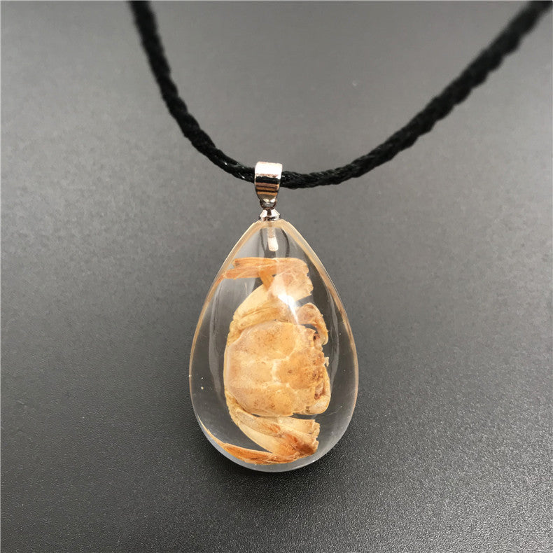 Insect Epoxy Landscape Real Yellow Scorpion Necklaces