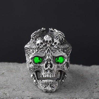 Men's Ornament Domineering Personalized Vintage Old Skull Rings