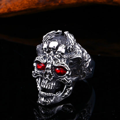 Men's Ornament Domineering Personalized Vintage Old Skull Rings