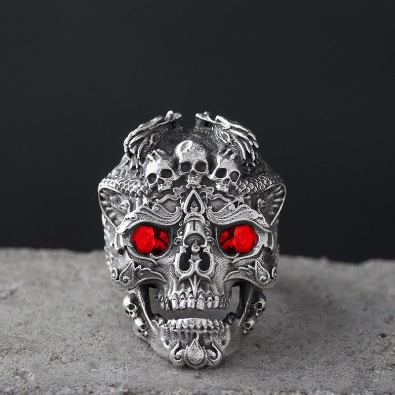 Men's Ornament Domineering Personalized Vintage Old Skull Rings