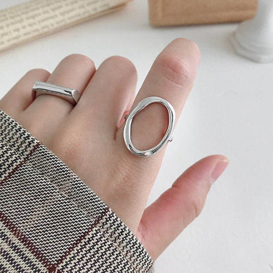 Women's Irregular Simple Geometric Stylish Opening Ornament Rings