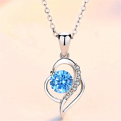 Heart-shaped Female Clavicle Chain May You Love Pendants