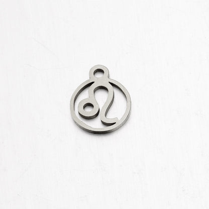 Stainless Steel Small Mirror Twee Constellations Pendants