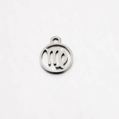 Stainless Steel Small Mirror Twee Constellations Pendants
