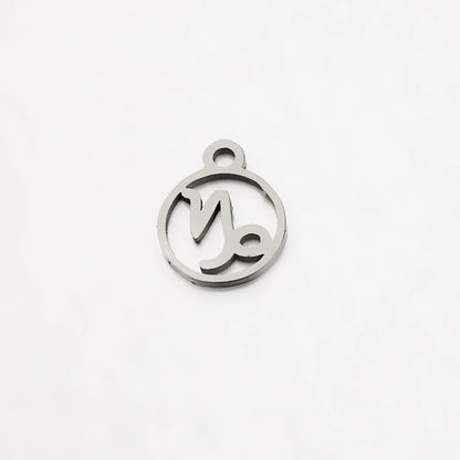 Stainless Steel Small Mirror Twee Constellations Pendants