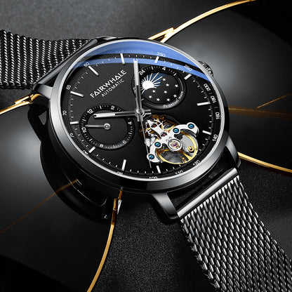 Graceful Trendy Watch Hollow Luxury Metal Mechanical Watches