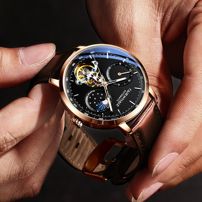 Graceful Trendy Watch Hollow Luxury Metal Mechanical Watches