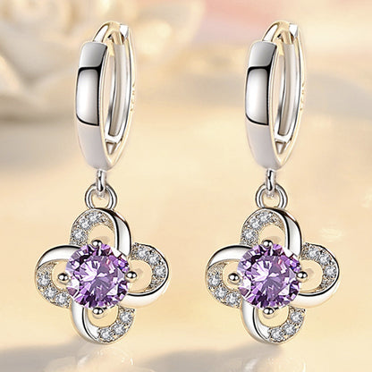 Women's Fashion Korean Style Popular Sweet Flowers Earrings