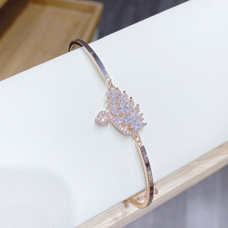 Gradient Swan Color Zircon Popular Jewelry Bracelets