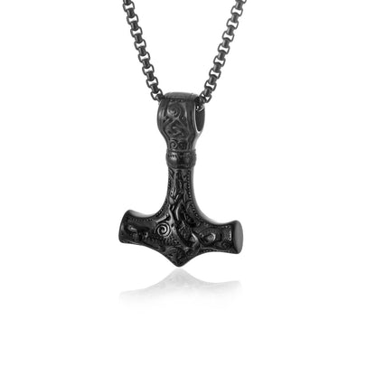 Men's Ornament Vintage Engraving Nordic Viking Pirate Necklaces