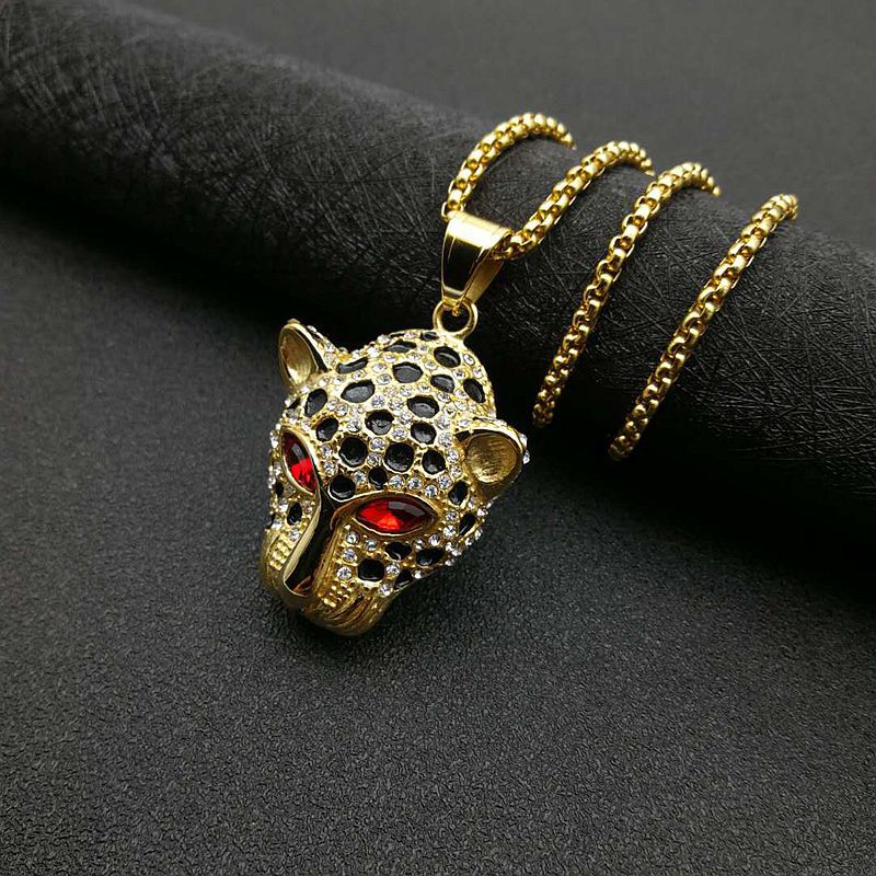 Hop Ear Accessories Titanium Steel Gold-plated Diamond Pendants