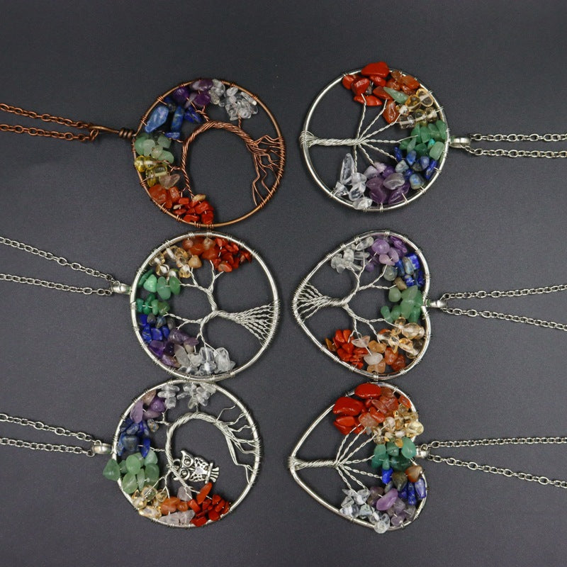 Gravel Handmade Winding Tree Of Life Pendants