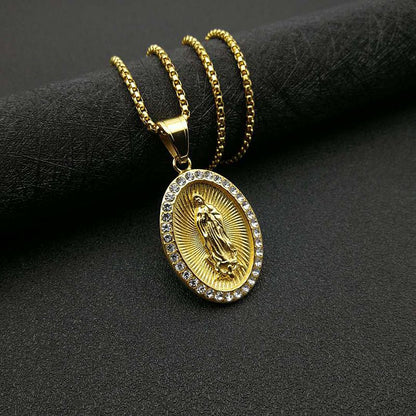 Titanium Steel Ornament Vacuum Gold Plated Pendants
