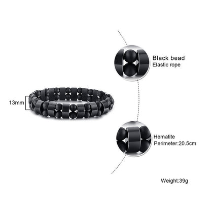 Men's Jewelry Haematite Tigereye Beaded Wrist Bracelets