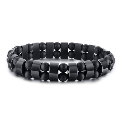 Men's Jewelry Haematite Tigereye Beaded Wrist Bracelets