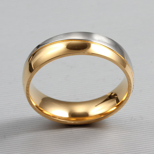 Couple Micro Setting Fashion Titanium Steel Rings