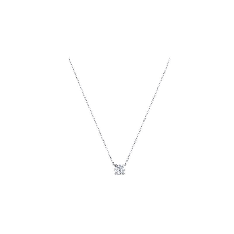 Sier Zircon Fashion Diamond Inlaid Clavicle Necklaces