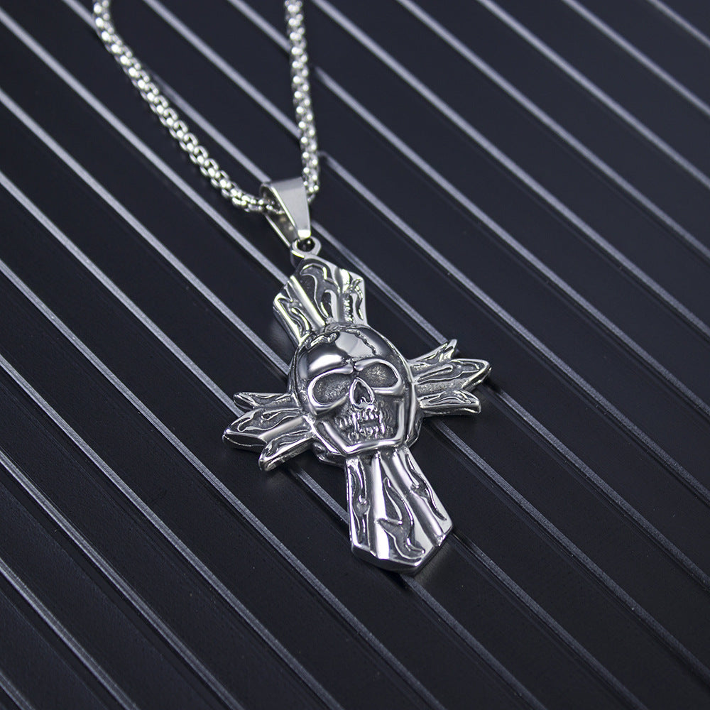 Women's & Men's Fading Hip Hop Cool Cross Accessories Necklaces