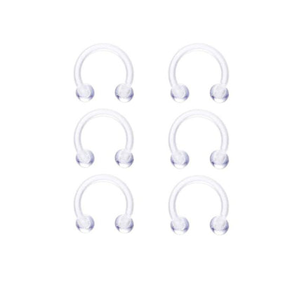 Transparent Acrylic Puncture Suit Nose Eyebrow Umbilical Earrings