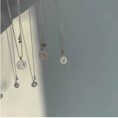 Letter Female Korean Simple Temperamental Sweet Necklaces