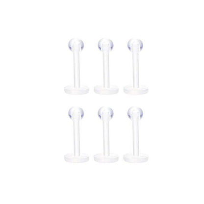 Transparent Acrylic Puncture Suit Nose Eyebrow Umbilical Earrings