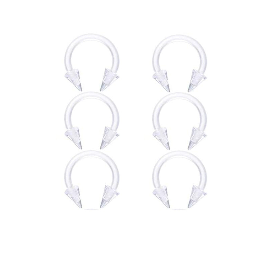 Transparent Acrylic Puncture Suit Nose Eyebrow Umbilical Earrings