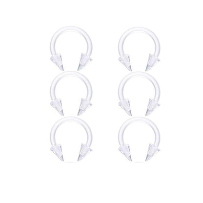 Transparent Acrylic Puncture Suit Nose Eyebrow Umbilical Earrings