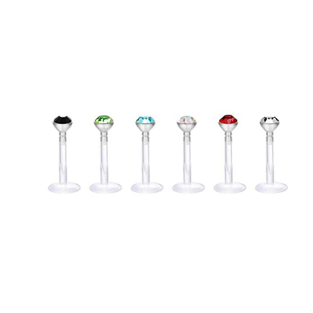 Transparent Acrylic Puncture Suit Nose Eyebrow Umbilical Earrings