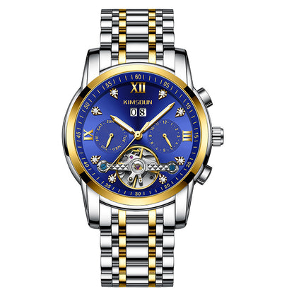 Men's Tourbillon Hollow Automatic Watch Waterproof Mechanical Watches