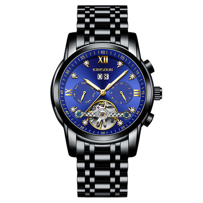 Men's Tourbillon Hollow Automatic Watch Waterproof Mechanical Watches