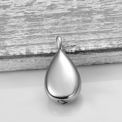 Water Drop Stainless Steel Perfume Bottle Pendants