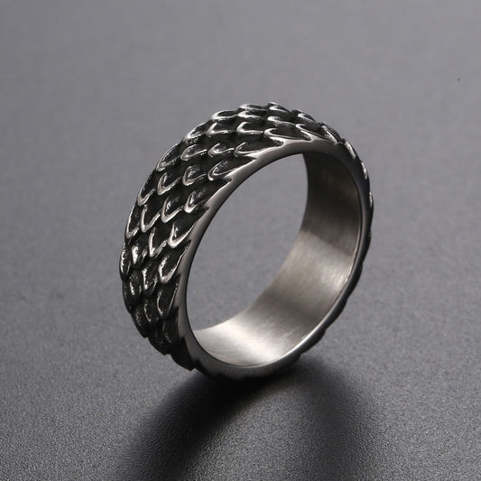 Retro Titanium Steel Stainless Thumb Personalized Rings