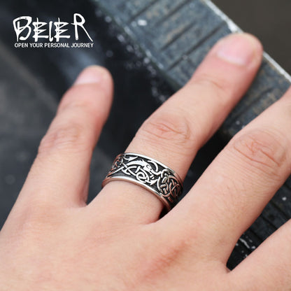 Men's Ornament Retro Titanium Steel Domineering Stainless Rings