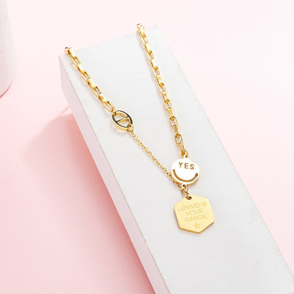 Women's Steel Niche Design Light Luxury Clavicle Chain Necklaces